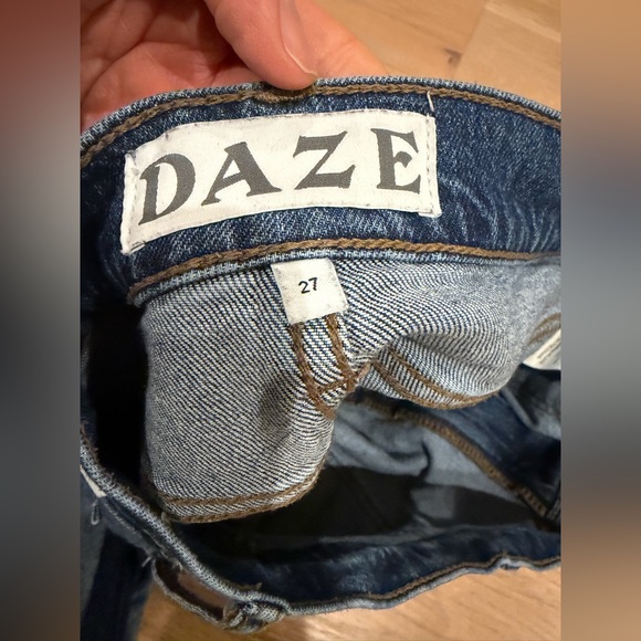 DAZE Denim Far Out High Rise Wide Leg Jeans – Play Date, Women’s Size 27 - Picture 13 of 16